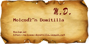 Molcsán Domitilla névjegykártya